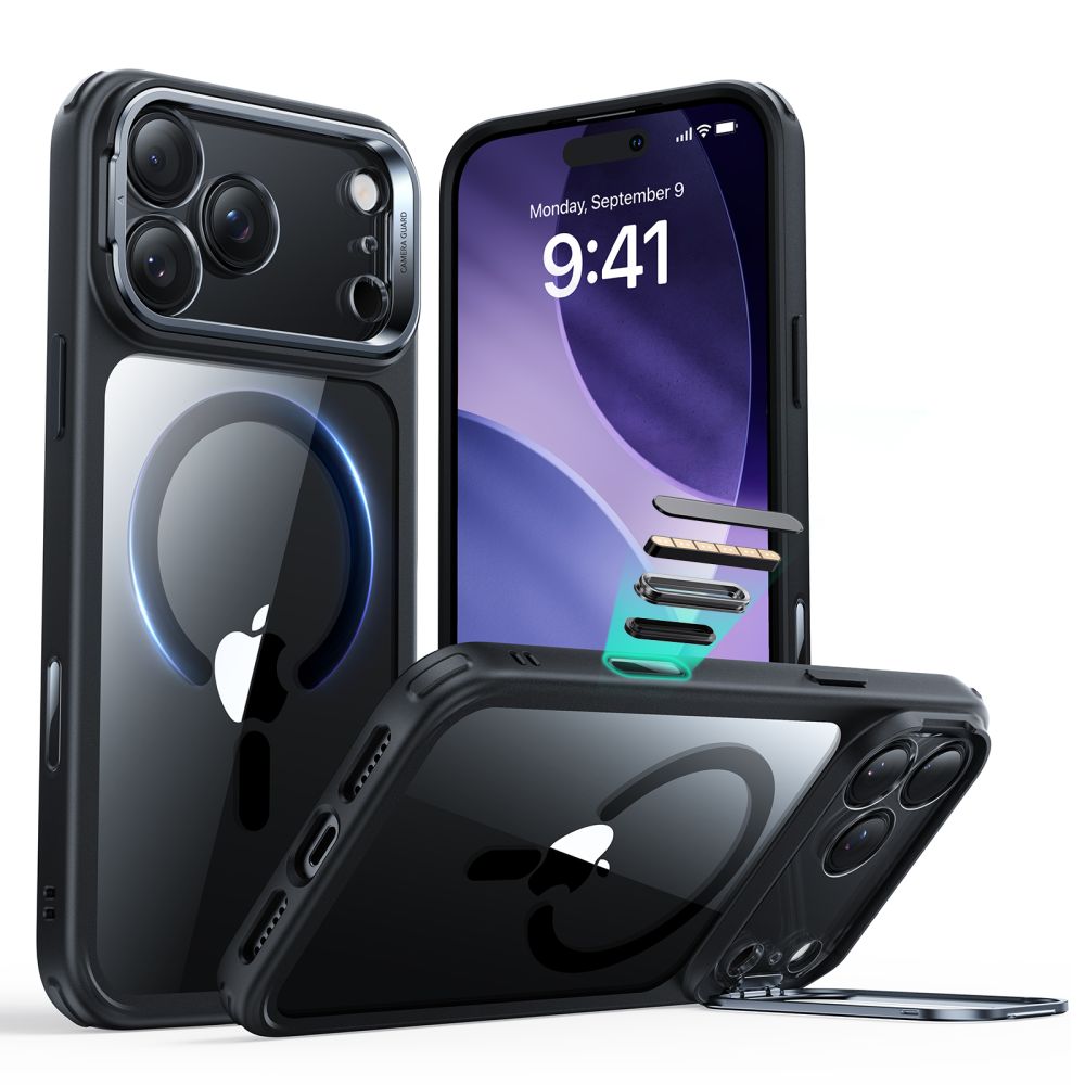 Esr Classic Hybrid Kickstand Magsafe Iphone 17 Pro Max Clear/black Esr Classic Hybrid Kickstand Magsafe Iphone 17 Pro Max Clear/black