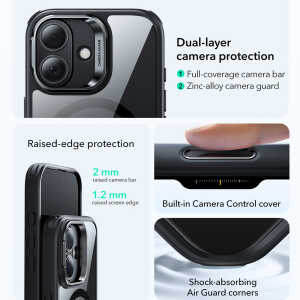 Esr Classic Hybrid Kickstand Magsafe Iphone 17 Clear/black