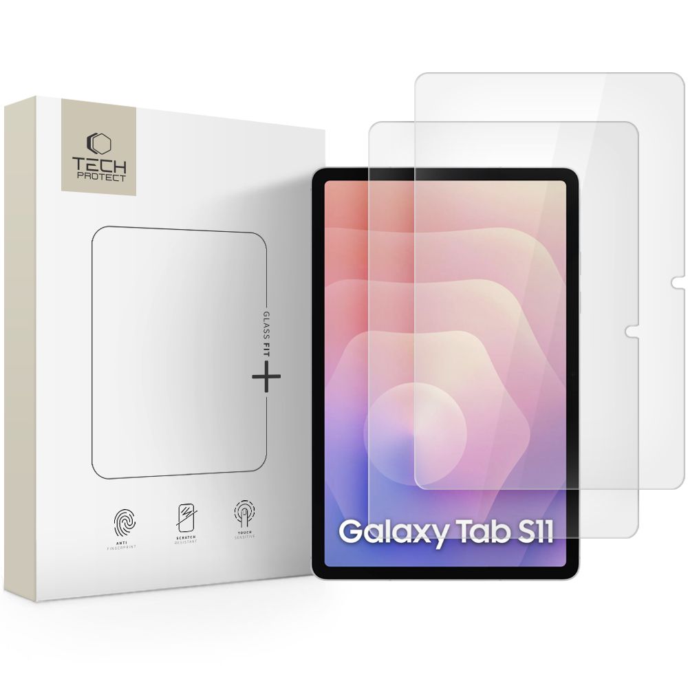 Tech-protect Glass Fit+ 2-pack Galaxy Tab S11 11.0 Clear