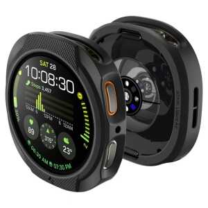 Alternative view of Spigen Liquid Air Samsung Galaxy Watch 8 (44 Mm) Matte Black
