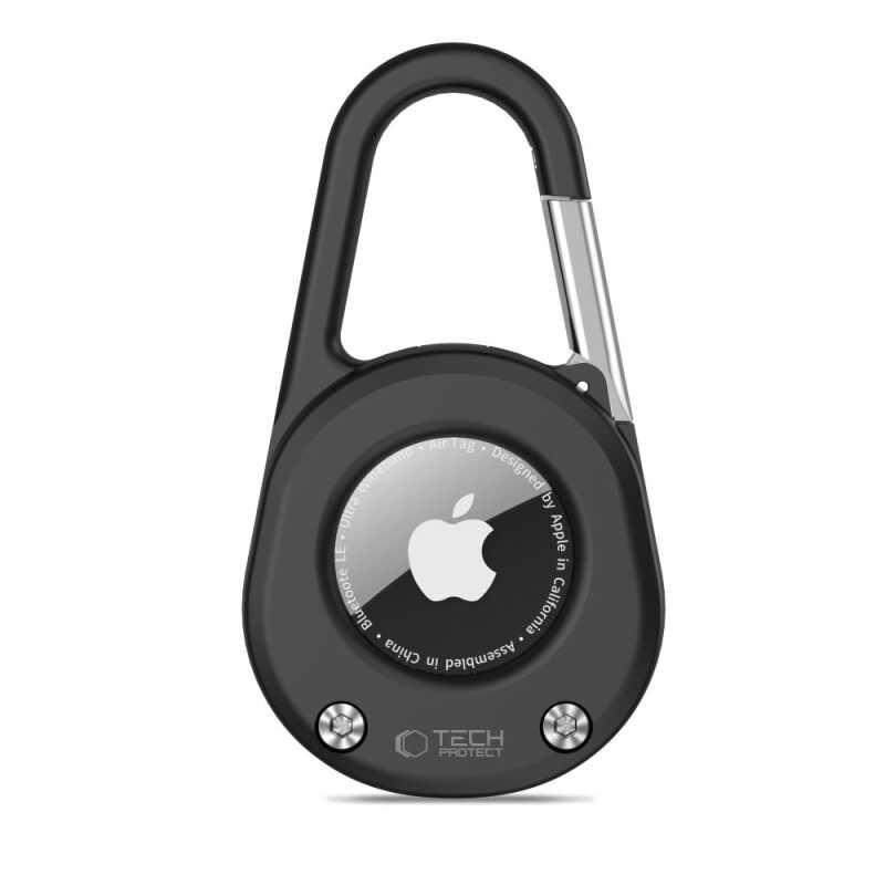 Tech-protect Slidelock Carabiner Keychain Apple Airtag 1 / 2 Black