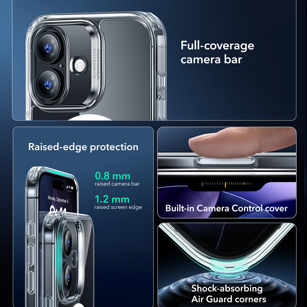 ESR - Classic Hybrid HaloLock (Camera Control) - iPhone 17 - Clear - Image 2