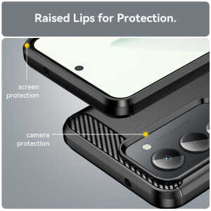 Alternative view of Techsuit - Carbon Silicone - Xiaomi Redmi 15 4G (171Mm) - Black