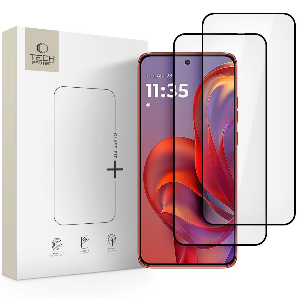 Tech-protect Glass Fit+ 2-pack Motorola Edge 50 Neo / 60 Neo Black Tech-protect Glass Fit+ 2-pack Motorola Edge 50 Neo / 60 Neo Black