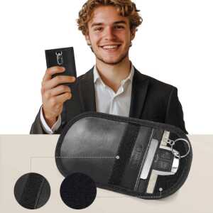 Klatka Faradaya Tech-protect Klr100 Pouch Keyless Rfid Signal Blocker Case Black/black Klatka Faradaya Tech-protect Klr100 Pouch Keyless Rfid Signal Blocker Case Black/black