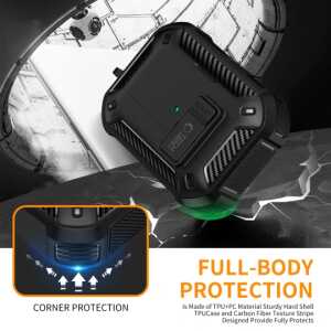 Tech-protect Carbonox Magsafe Apple Airpods Pro 3 Black