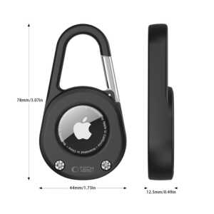 Tech-protect Slidelock Carabiner Keychain Apple Airtag 1 / 2 Black Tech-protect Slidelock Carabiner Keychain Apple Airtag 1 / 2 Black