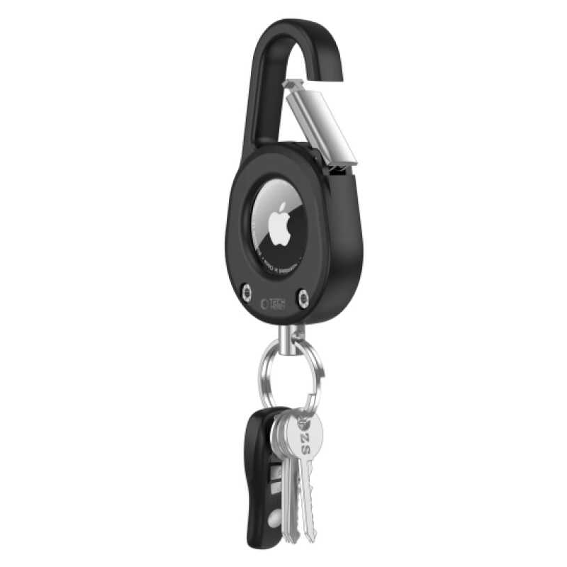 Tech-protect Slidelock Carabiner Keychain Apple Airtag 1 / 2 Black - Image 4