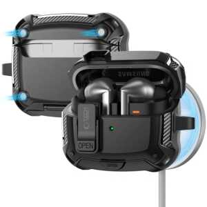 Tech-protect Carbonox Magsafe Samsung Galaxy Buds 3 / 3 Fe / 3 Pro Black