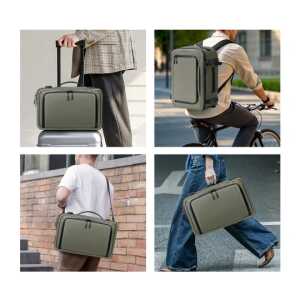 Tech-protect Defender S50 Ryanair & Wizzair Travel Laptop Cabin Backpack 20l 40x20x25 Olive Green