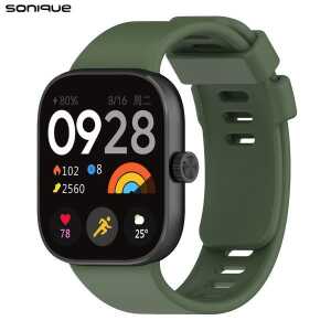 Λουράκι Σιλικόνης Sonique Color για Xiaomi Redmi Watch 4 / Redmi Watch 5 Πράσινο Σκούρο