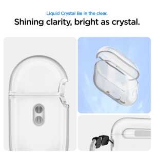 Alternative view of Spigen Liquid Crystal Apple Airpods Pro 3 Crystal Clear