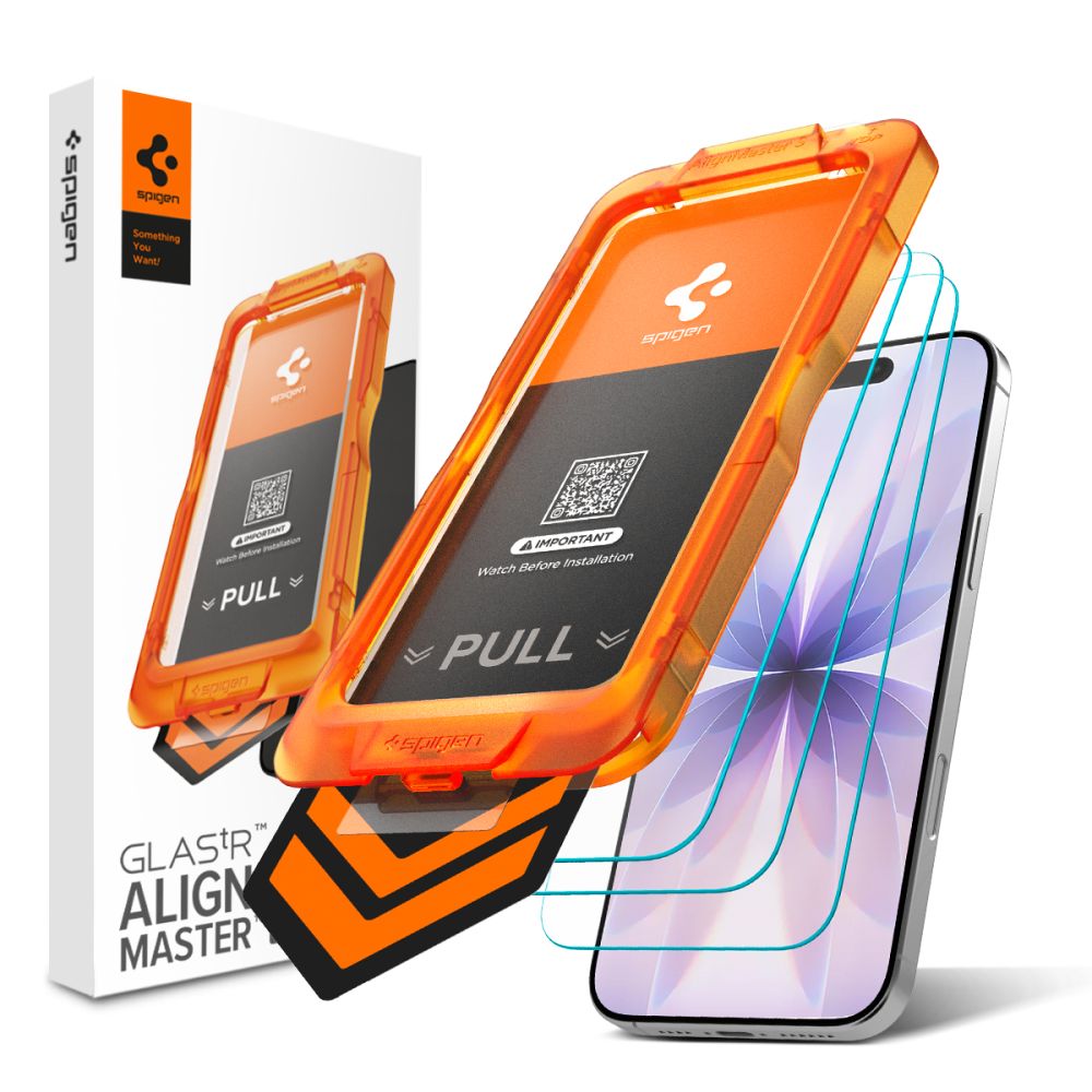 Spigen Alm Glas.tr Slim 3-pack Iphone 17 Clear