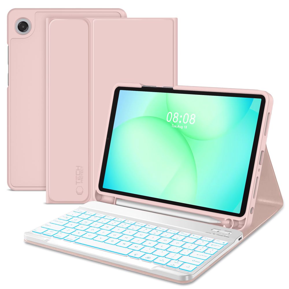 Tech-protect Sc Pen + Keyboard Galaxy Tab A9+ / A11+ Plus 11.0 X210 / X215 / X216 / X230 / X235 / X236 Pink Tech-protect Sc Pen + Keyboard Galaxy Tab A9+ / A11+ Plus 11.0 X210 / X215 / X216 / X230 / X235 / X236 Pink
