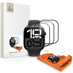 Tech-protect Easy Set Flex+ 3-pack Apple Watch 10 / 11 (42 Mm) Black