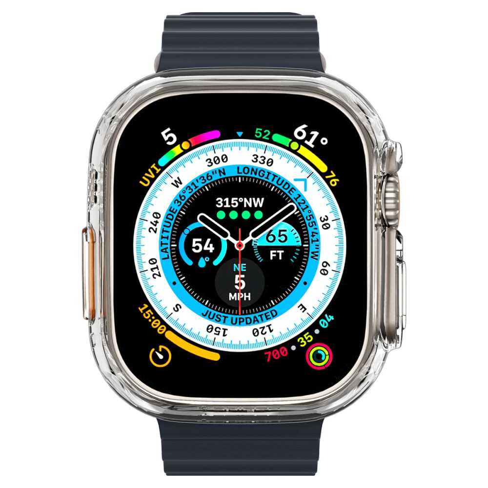 Alternative view of Spigen Thin Fit Apple Watch Ultra 1 / 2 / 3 / 4 (49 mm) Crystal Clear