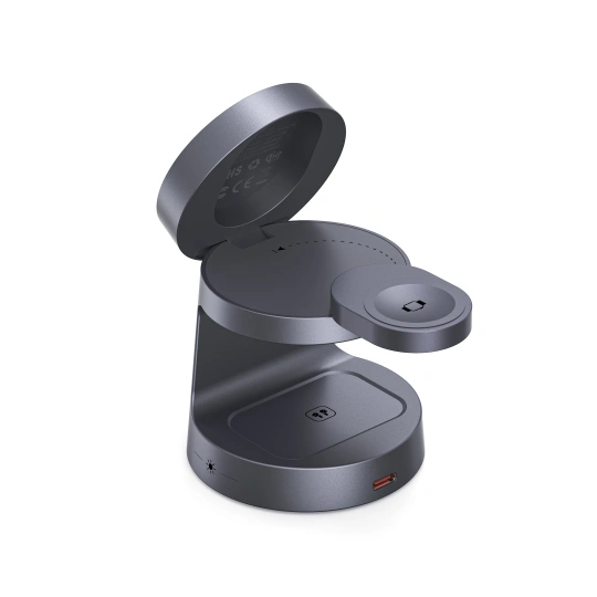 Tech-protect Qi2.2-25w-a48 3in1 Magnetic Magsafe Wireless Charger Dark Grey Tech-protect Qi2.2-25w-a48 3in1 Magnetic Magsafe Wireless Charger Dark Grey - Image 4
