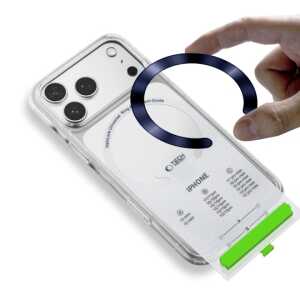 Alternative view of Tech-protect Mmp-210 Magnetic Magsafe Ring 2-pack Deep Blue & Silver