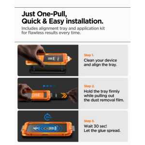 Spigen Alm Glas.tr Slim 3-pack Iphone 17 Pro Max Clear