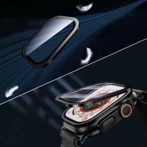 Tech-protect Glass Ring 2-pack Apple Watch Ultra 1 / 2 / 3 (49 Mm) Titanium