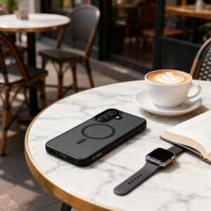 Alternative view of Tech-protect Magmat Magsafe Galaxy A36 / A37 5g Matte Black