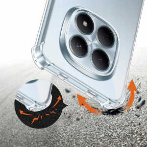 Techsuit - Shockproof Clear Silicone - Xiaomi Redmi Note 15 5G / Note 15 4G / Poco M8 5G - Clear