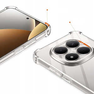 Techsuit - Shockproof Clear Silicone - Xiaomi Redmi Note 15 5G / Note 15 4G / Poco M8 5G - Clear