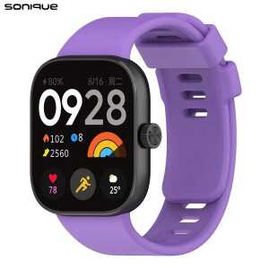 Λουράκι Σιλικόνης Sonique Color για Xiaomi Redmi Watch 4 / Redmi Watch 5 Λιλά