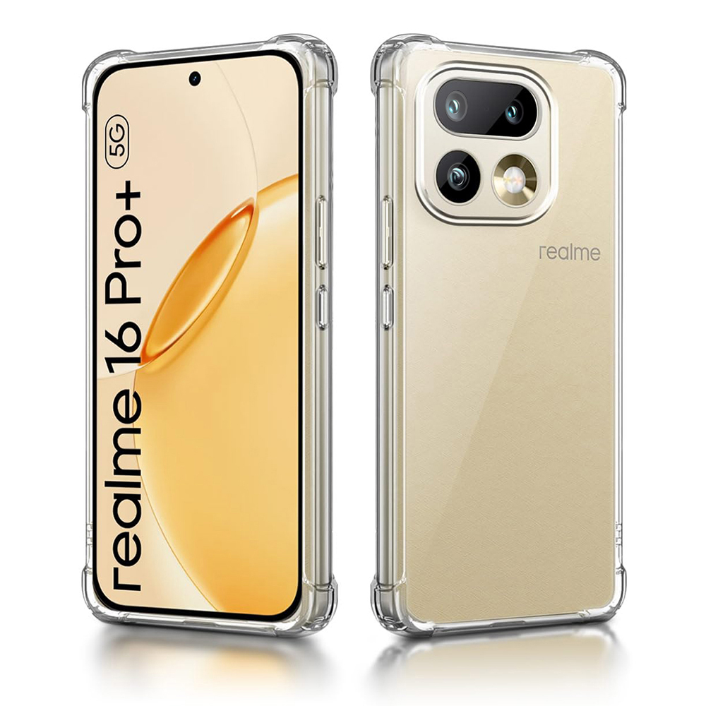 Techsuit - Shockproof Clear Silicone - Realme 16 Pro+ - Clear