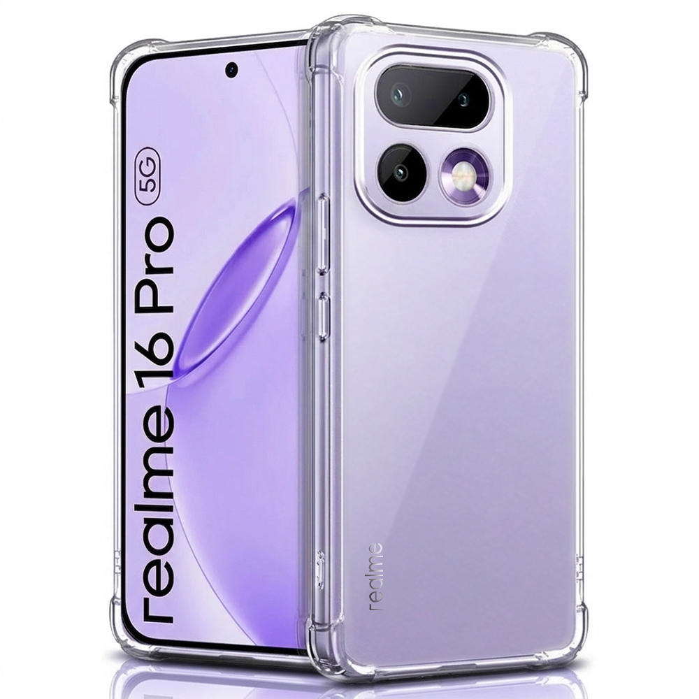 Techsuit - Shockproof Clear Silicone - Realme 16 Pro - Clear Techsuit - Shockproof Clear Silicone - Realme 16 Pro - Clear