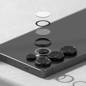 Alternative view of Ringke Camera Frame Protector 2-pack Galaxy S25 Ultra Black