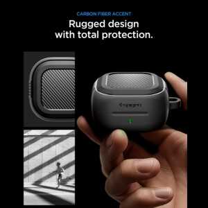 Spigen Rugged Armor Samsung Galaxy Buds 4 / 4 Pro Matte Black