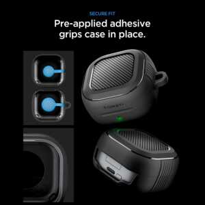 Spigen Rugged Armor Samsung Galaxy Buds 4 / 4 Pro Matte Black