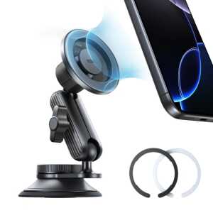 Alternative view of Esr Omnilock Magnetic Magsafe Dashboard Car Mount Black