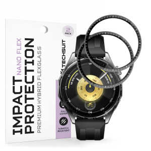 Techsuit - Nano Flex (2 pack) - Huawei Watch GT 6 46mm - Black