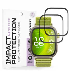 Techsuit - Nano Flex (2 pack) - Huawei Watch Fit 4 Pro - Black