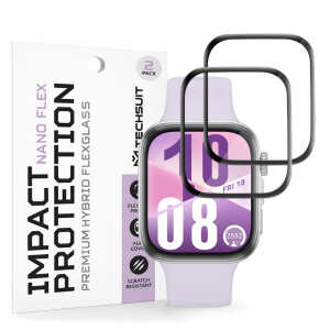 Techsuit - Nano Flex (2 pack) - Huawei Watch Fit 4 - Black