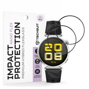 Techsuit - Nano Flex (2 pack) - Huawei Watch GT 5 41mm - Black