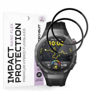 Techsuit - Nano Flex (2 pack) - Huawei Watch GT 5 Pro 46mm - Black