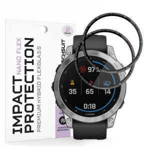 Techsuit - Nano Flex (2 pack) - Garmin Fenix 7 - Black