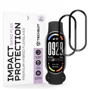 Techsuit - Nano Flex (2 pack) - Xiaomi Smart Band 10 - Black