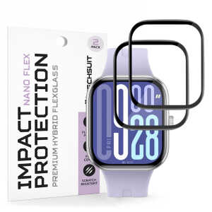 Techsuit - Nano Flex (2 pack) - Xiaomi Redmi Watch 5 - Black