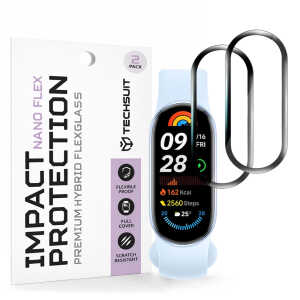 Techsuit - Nano Flex (2 pack) - Xiaomi Mi Band 9 / 9 NFC - Black