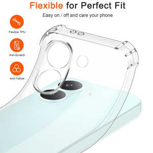 Alternative view of Techsuit - Shockproof Clear Silicone - Xiaomi Poco X8 Pro - Clear