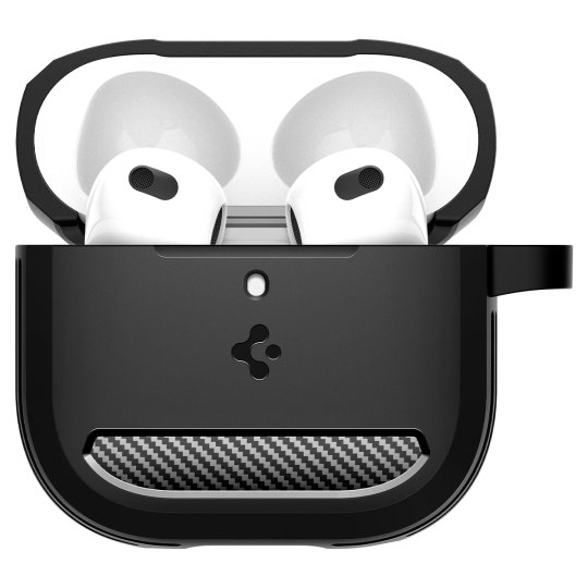 Spigen Rugged Armor Apple Airpods 4 Matte Black Spigen Rugged Armor Apple Airpods 4 Matte Black - Image 2