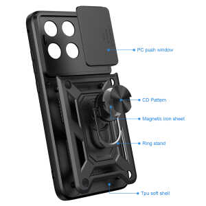 Techsuit - CamShield Series - Xiaomi Poco X8 Pro Max - Black