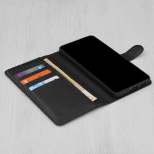 Techsuit - Leather Folio - Realme GT 6 / GT 6T - Black Techsuit - Leather Folio - Realme GT 6 / GT 6T - Black