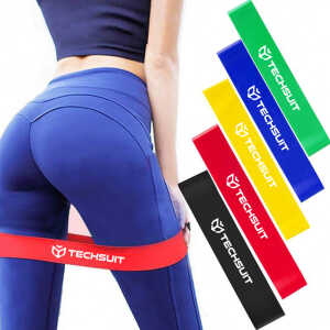 Techsuit TS-01 Σετ 5 Ελαστικών Ιμάντων Αντίστασης για Yoga Techsuit TS-01 Σετ 5 Ελαστικών Ιμάντων Αντίστασης για Yoga, Pilates & Home Fitness Πολύχρωμο - Image 3