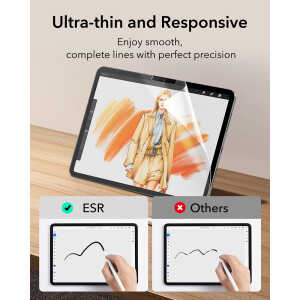 Alternative view of ESR Paper Feel Apple iPad Air 11” 2024-2026 Matte Clear [2 PACK]