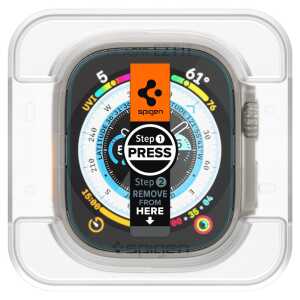 Spigen GLAS.tR ez Fit Apple Watch Ultra 49mm Clear [2 PACK]
